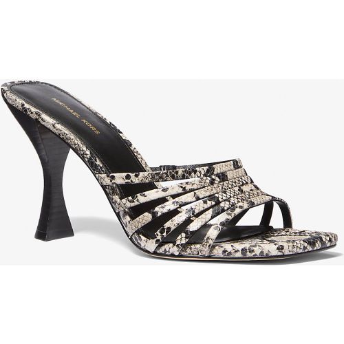 MK Sandale Haisley en cuir effet serpent en relief - Michael Kors - MICHAEL Michael Kors - Modalova