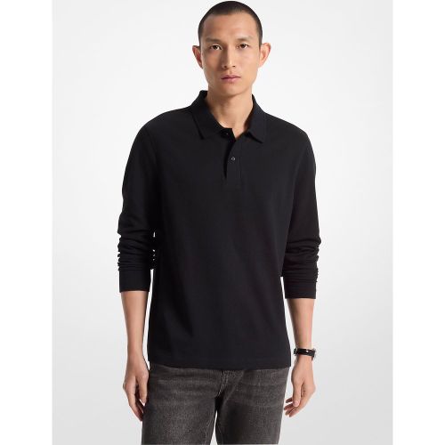 MK Polo à point-bulle et à manches longues - Michael Kors - Michael Kors Mens - Modalova