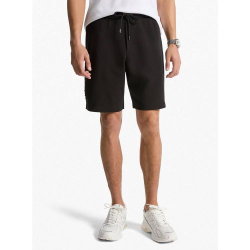 MK Short en mélange de coton avec logo en relief - Michael Kors - Michael Kors Mens - Modalova