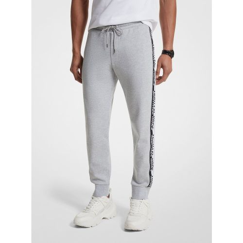 MK Pantalon de jogging en mélange de coton avec bande à logos - Michael Kors - Michael Kors Outlet - Modalova