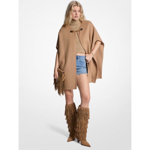 MK Cape en laine mélangée double face - Michael Kors - MICHAEL Michael Kors - Modalova