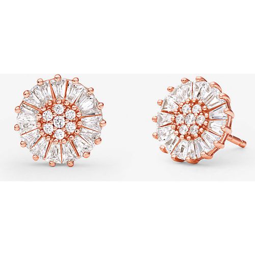 MK Clous d'oreilles en argent sterling plaqué en métal précieux à pierres pavées - Michael Kors - Modalova