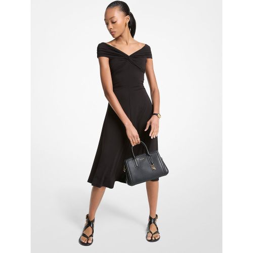 MK Robe mi-longue en viscose extensible à épaules dénudées - Michael Kors - MICHAEL Michael Kors - Modalova