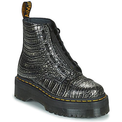 Sinclair Gunmetal Wild Croc Emboss women's Mid Boots in - Dr. Martens - Modalova