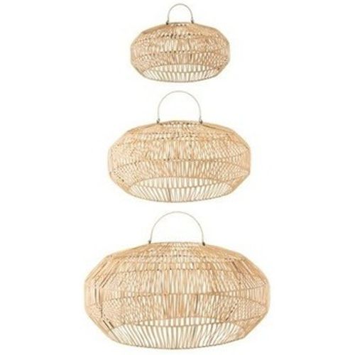 S/3 ABAT-JOUR ROTIN NATUREL (78.5x78.5x39cm) 's Lampshade and lamp base in - J-line - Modalova