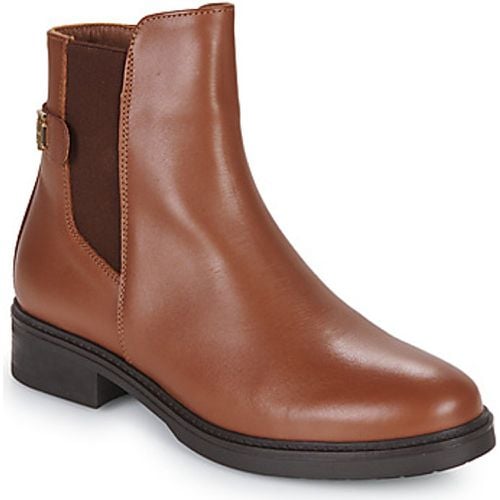 TH LEATHER FLAT BOOT women's Mid Boots in - Tommy Hilfiger - Modalova