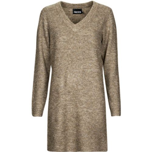 PCELLEN LS V-NECK KNIT DRESS women's Dress in - Pieces - Modalova