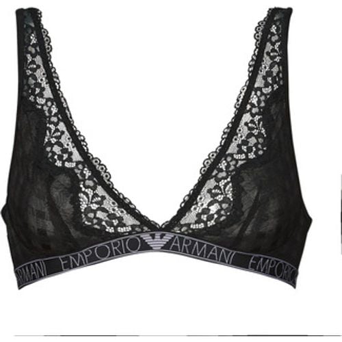 VICHY MESH LACE women's Triangle bras and Bralettes in - Emporio Armani - Modalova