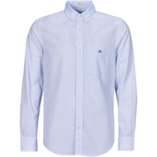 REG POPLIN STRIPE SHIRT men's Long sleeved Shirt in - Gant - Modalova