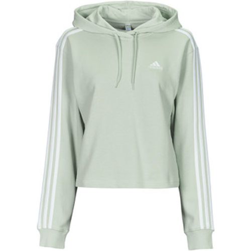 Essentials 3-Stripes French Terry Crop Hoodie women's Sweatshirt in - Adidas - Modalova