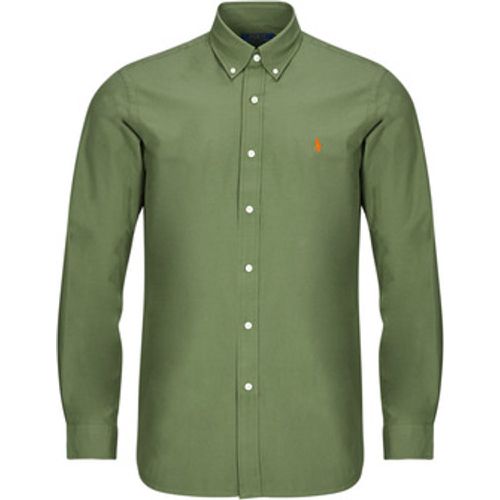 CHEMISE AJUSTEE EN POPLINE DE COTON COL BOUTONNE men's Long sleeved Shirt in - Polo Ralph Lauren - Modalova