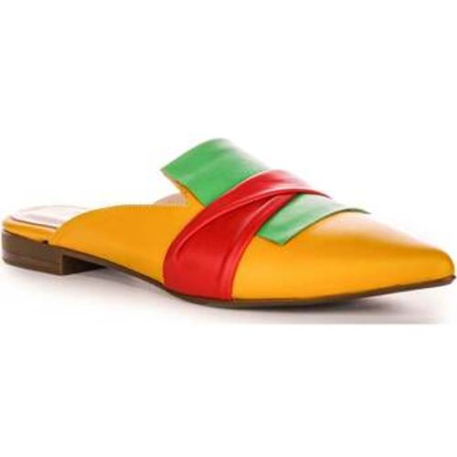 Justinreess Womens Strut Yellow Red Leather women's Sandals in - Justinreess England - Modalova