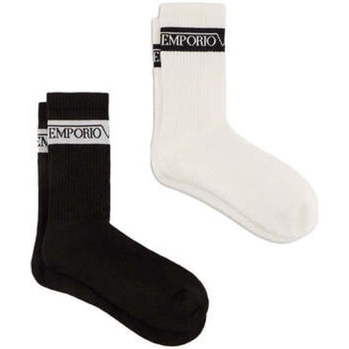 Pack Sports Tape Logo Socks /White men's Stockings in - Emporio Armani - Modalova