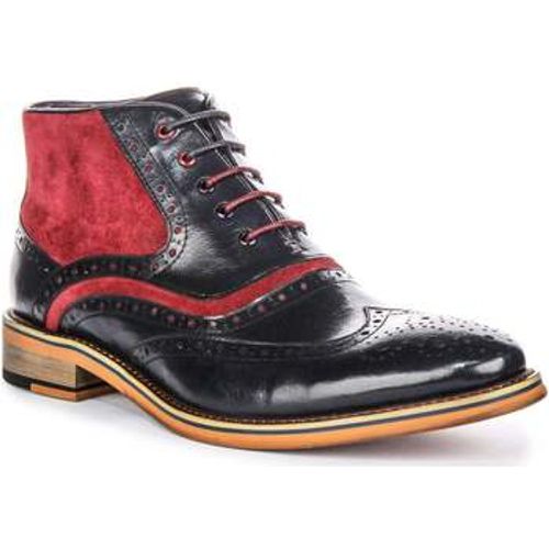 Hawkin Navy Bordo men's Boots in - Justinreess England - Modalova