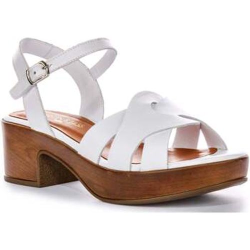 Womens Low Block Heel Leather Back Strap Sandals women's Sandals in - Justinreess England - Modalova