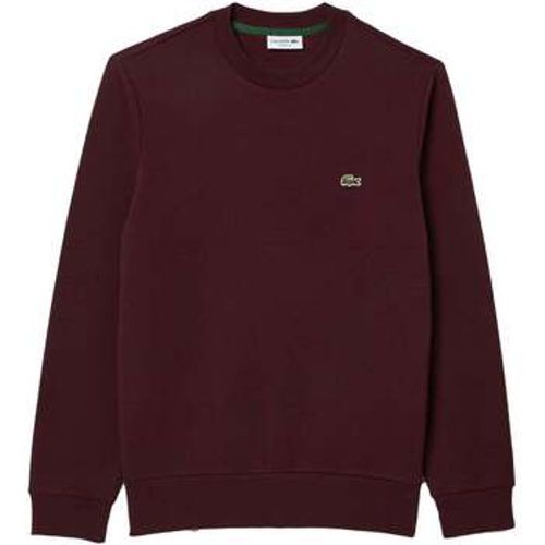 Fleece Crew Sweatshirt Bordeaux men's Sweatshirt in - Lacoste - Modalova