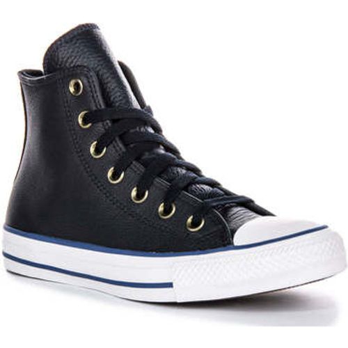 A08584C Chuck Taylor All Star Leather Navy men's Trainers in - Converse - Modalova