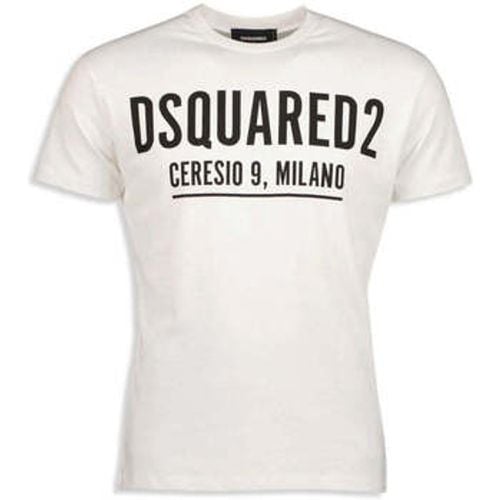 Men's Black Ceresio 9 Milano Logo T-Shirt men's in - Dsquared - Modalova