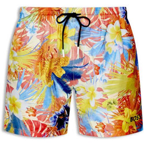 Men's Multi-Coloured Floral Hugo Piranha Swim Shorts men's in - Boss - Modalova