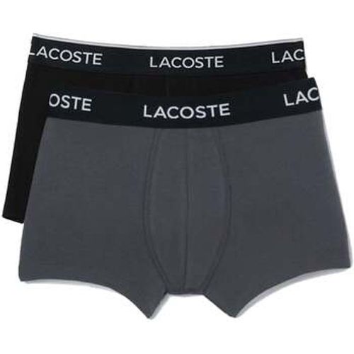 Pack Cotton Stretch Logo Trunks /Dark Grey men's Boxer shorts in - Lacoste - Modalova