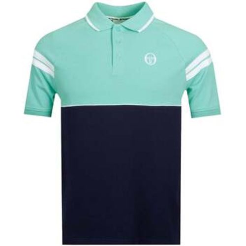 Cambio Polo Shirt Pool Blue/Maritime Blue/White men's in - Sergio Tacchini - Modalova