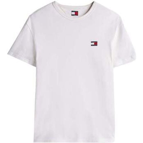 Reg Logo Badge T-Shirt Ecru men's in - Tommy Jeans - Modalova