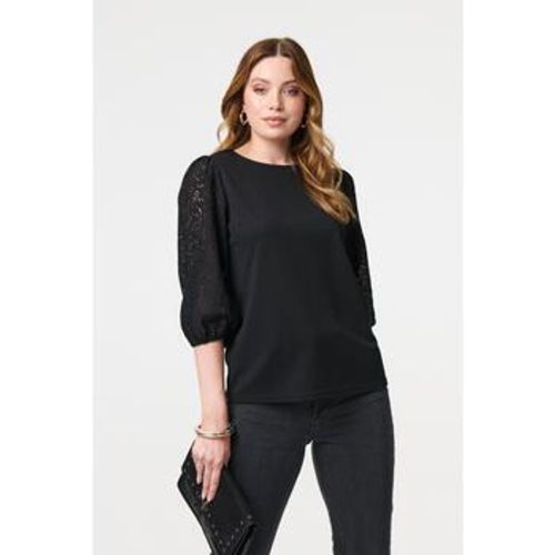 Floral Lace 3/4 Puff Sleeve Blouse women's Blouse in - Izabel London - Modalova