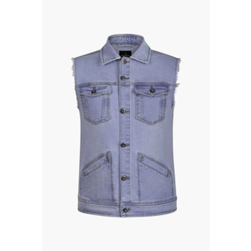 Regular Fit Stretch Denim Sleeveless Jacket men's in - Enorsia - Modalova