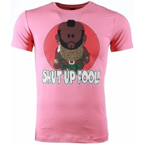T-Shirt Ateam Mr.T Shut Up Fool Print - Local Fanatic - Modalova