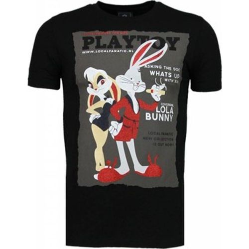 T-Shirt Playtoy Bunny Strass - Local Fanatic - Modalova
