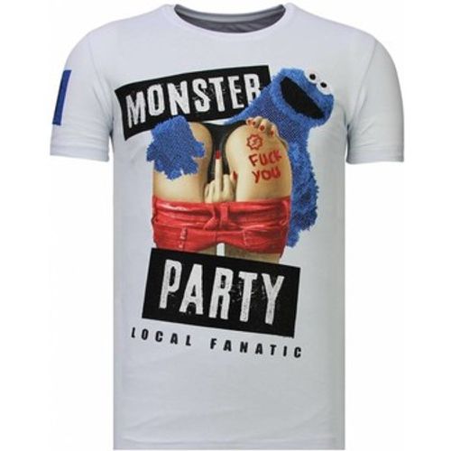 T-Shirt Monster Party Strass - Local Fanatic - Modalova