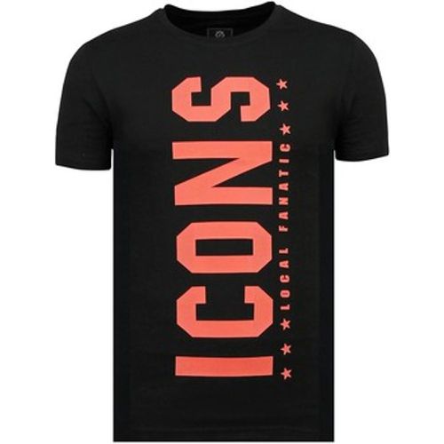 T-Shirt ICONS Vertical Print Party Z - Local Fanatic - Modalova