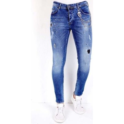 Slim Fit Jeans Jeans Mit Farbspritzer - Local Fanatic - Modalova