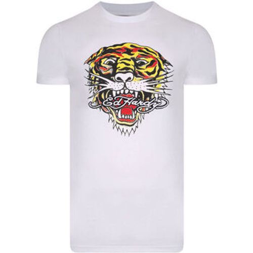 T-Shirt Tiger mouth graphic t-shirt white - Ed Hardy - Modalova