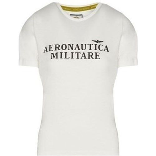 T-Shirt Tshirt Damski Biały - aeronautica militare - Modalova