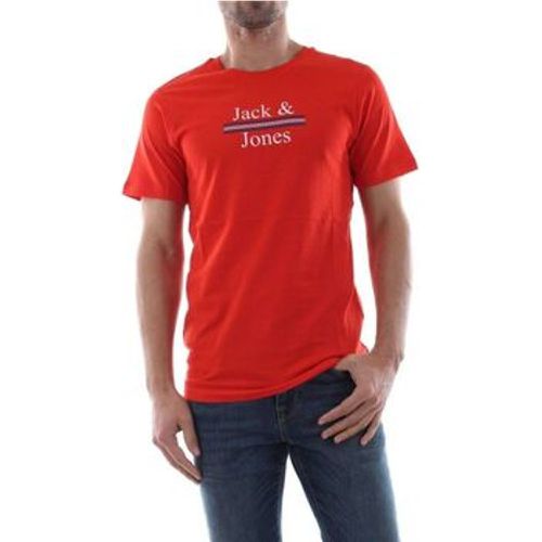 T-Shirts & Poloshirts 12150263 ART MARWA-FIERY RED - jack & jones - Modalova