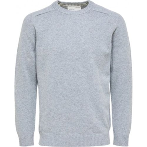 Pullover Wool Jumper New Coban - Medium Grey Melange - Selected - Modalova