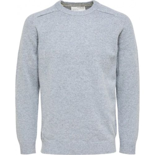 Pullover Wool Jumper New Coban - Medium Grey Melange - Selected - Modalova