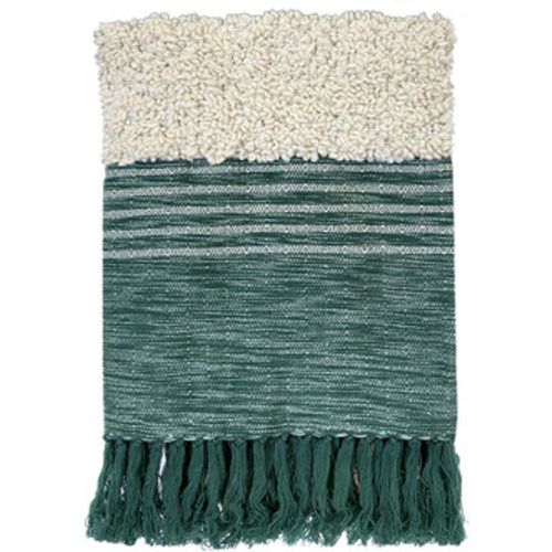 Wirfdecken Tribal green throw - Malagoon - Modalova