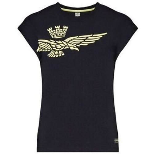 T-Shirt Tshirt Damski Granat - aeronautica militare - Modalova
