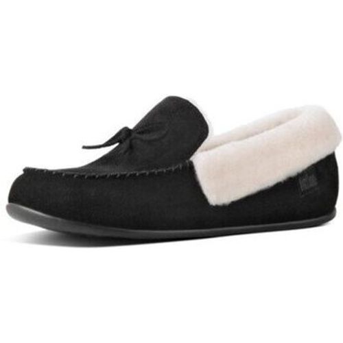 Hausschuhe CLARA SHEARLING MOCCASIN BLACK - FitFlop - Modalova