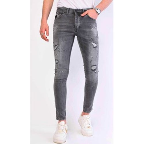Slim Fit Jeans Jeans Farbspritzer Slim - Local Fanatic - Modalova