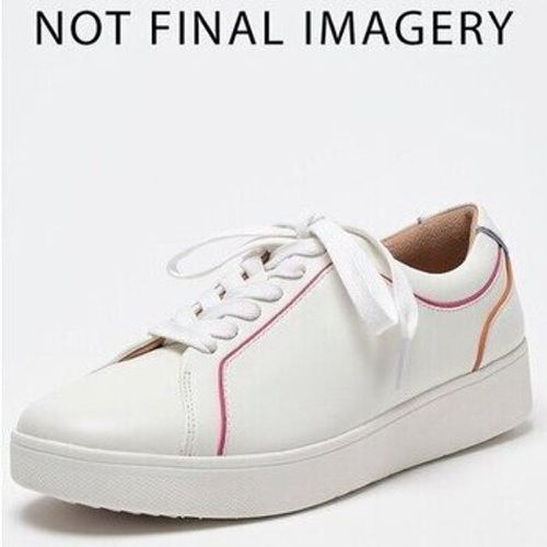 Sneaker RALLY PIPING LEATHER TRAINERS URBAN WHITE MIX - FitFlop - Modalova