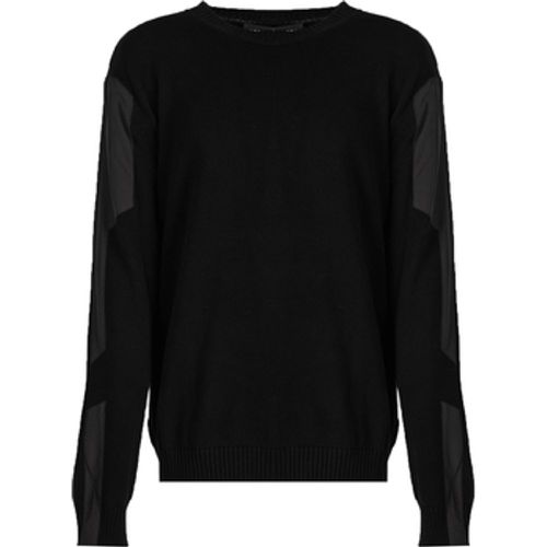 Pullover LKK112 603A | Classic Fit Jumper with Nylon Detail on Sleeves - Les Hommes - Modalova