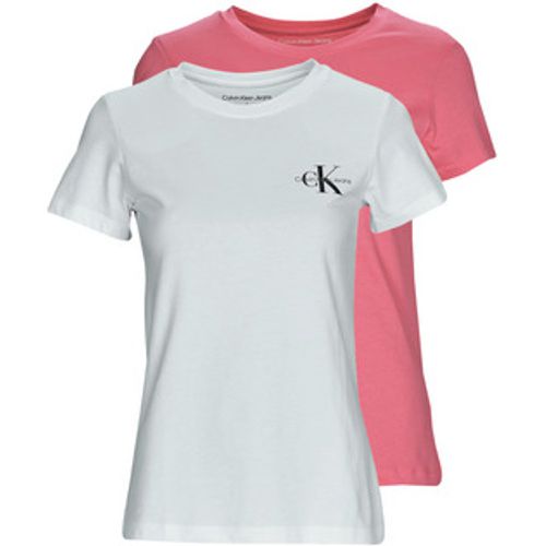 T-Shirt 2-PACK MONOGRAM SLIM TEE X2 - Calvin Klein Jeans - Modalova