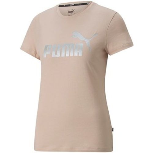 Puma T-Shirt Ess Metallic Logo Tee - Puma - Modalova