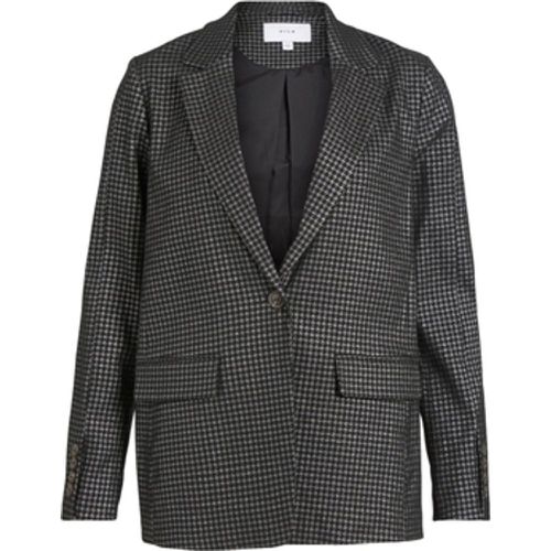 Damenmantel Coat Shine L/S - Black/Silver - Vila - Modalova