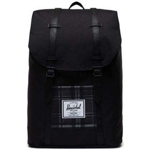 Rucksack Mochila Retreat Black/Grayscale Plaid - Herschel - Modalova