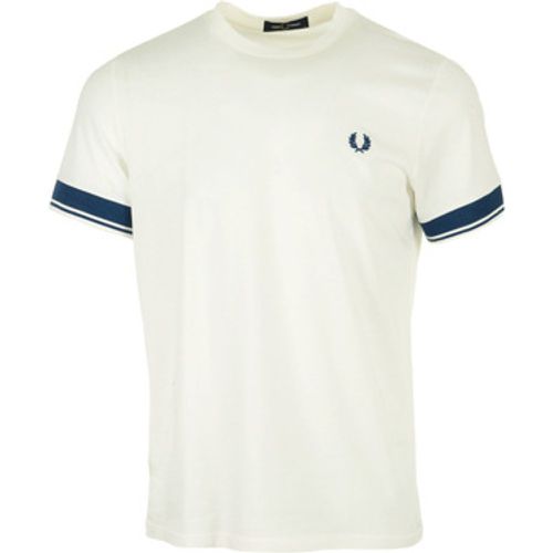 T-Shirt Contrast Cuff T-Shirt - Fred Perry - Modalova