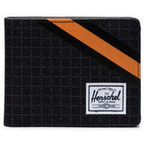 Geldbeutel Roy RFID Black Grid/Gargoyle/Sun Orange - Herschel - Modalova